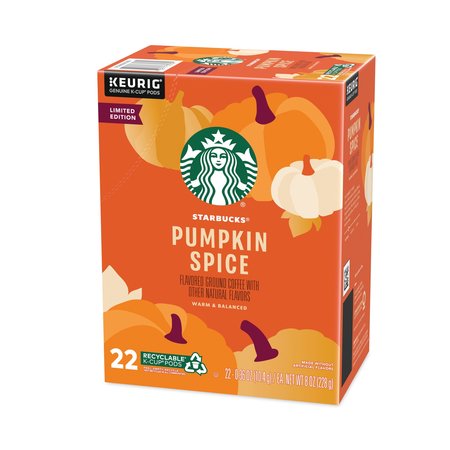 Starbucks Pumpkin Spice Coffee, K-Cups, PK88, 88PK 12412028